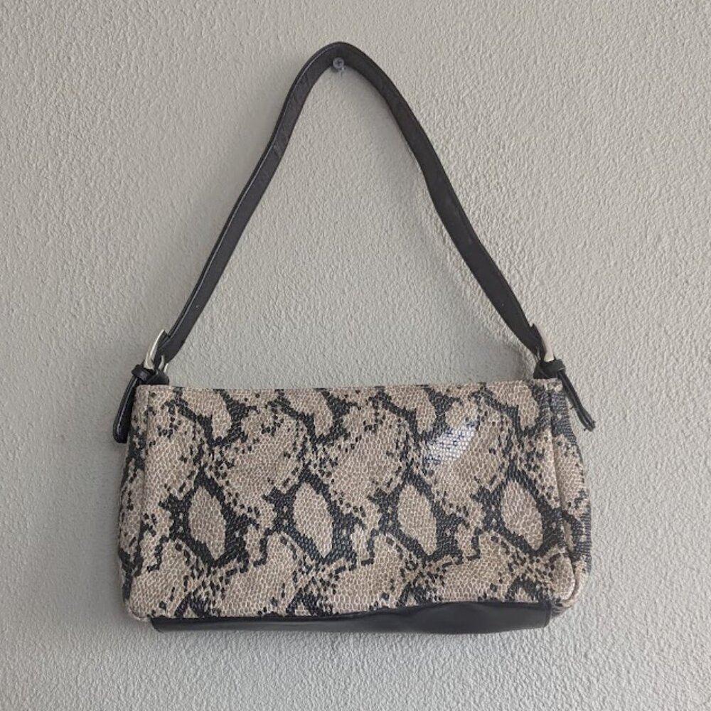 ALDO Python Print Shoulder Handbag | Textured Sna… - image 2